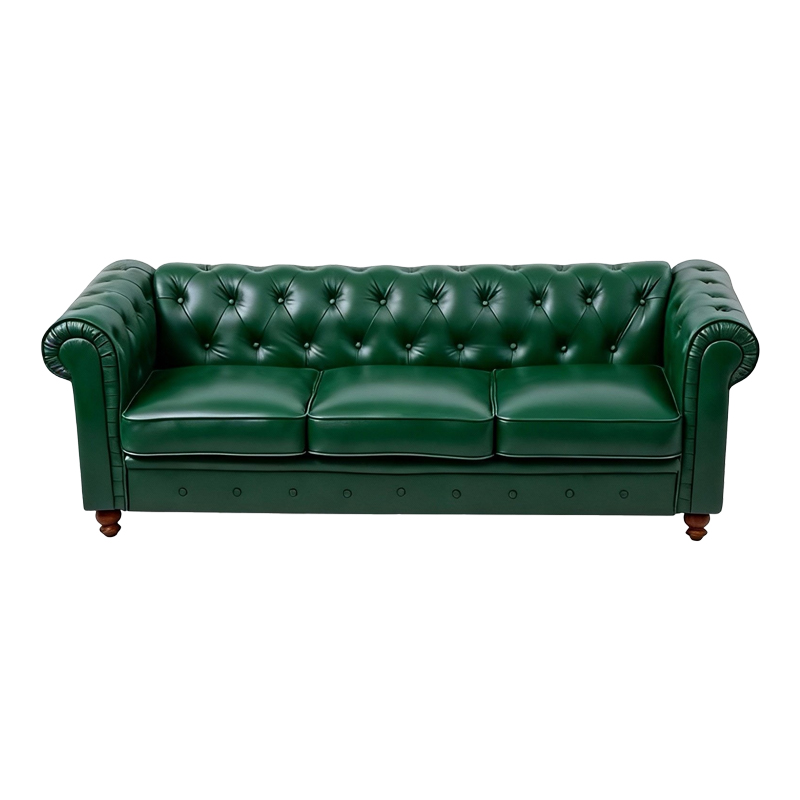 Divan trevendësh Chesterfield pakoworld pu cypress 203x84x67cm