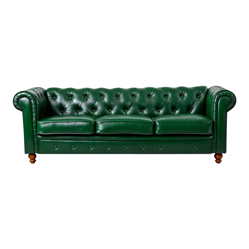 Divan trevendësh Chesterfield pakoworld pu cypress 203x84x67cm