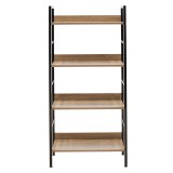 Bibliotekë Ramon pakoworld në natyrale-e zezë 60x28x125,5cm