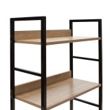 Bibliotekë Ramon pakoworld në natyrale-e zezë 60x28x125,5cm