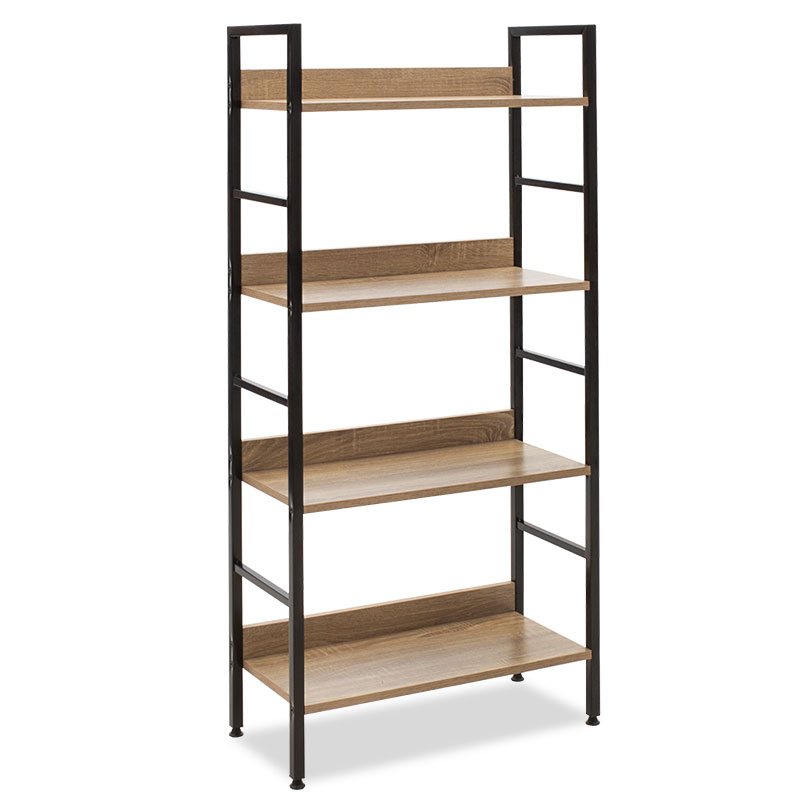 Bibliotekë Ramon pakoworld në natyrale-e zezë 60x28x125,5cm