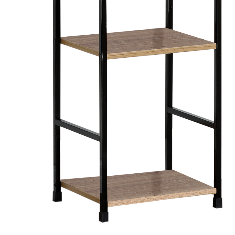 Bibliotekë Azuel pakoworld lisi-çelik i zi 29x23.5x144cm