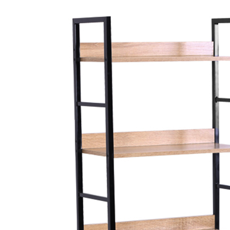 Bibliotekë Ramon pakoworld çelik natyral-i zi 60x28x160cm