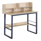 Tavolinë pune Biuro pakoworld lis-metal i zi 120x60x103cm