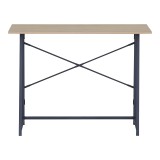 Tavolinë pune e palosshme Siklo pakoworld lis-metal i zi 100x46x75.5cm