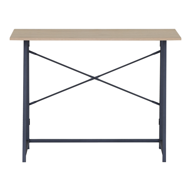 Tavolinë pune e palosshme Siklo pakoworld lis-metal i zi 100x46x75.5cm