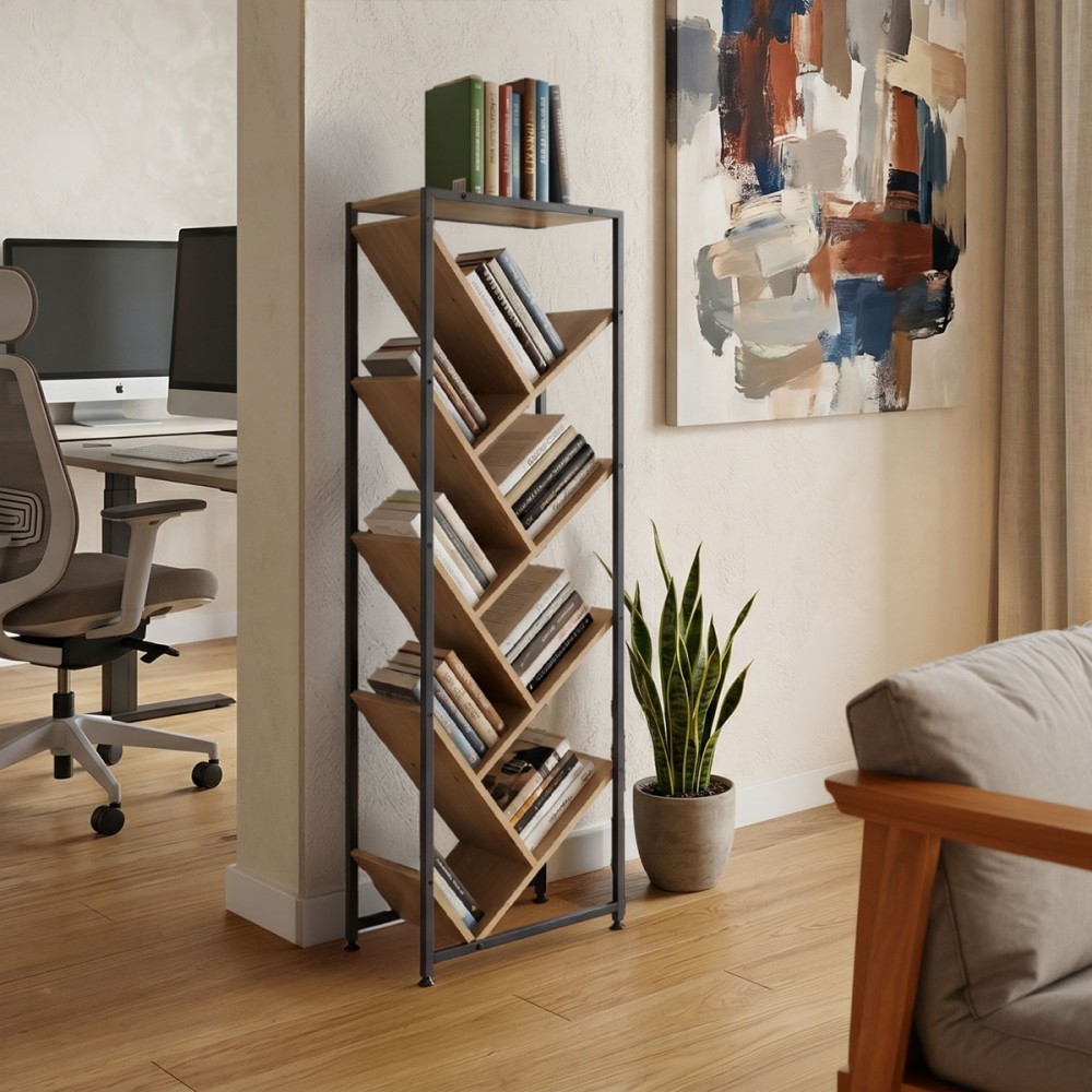 Librari metalike Orunta pakoworld lis-i zi 40x26.5x125cm