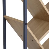 Librari metalike Orunta pakoworld lis-i zi 40x26.5x125cm