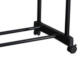 Varëse rrobash dyshemeje Ganco pakoworld metal i zi 74.5x39x157cm