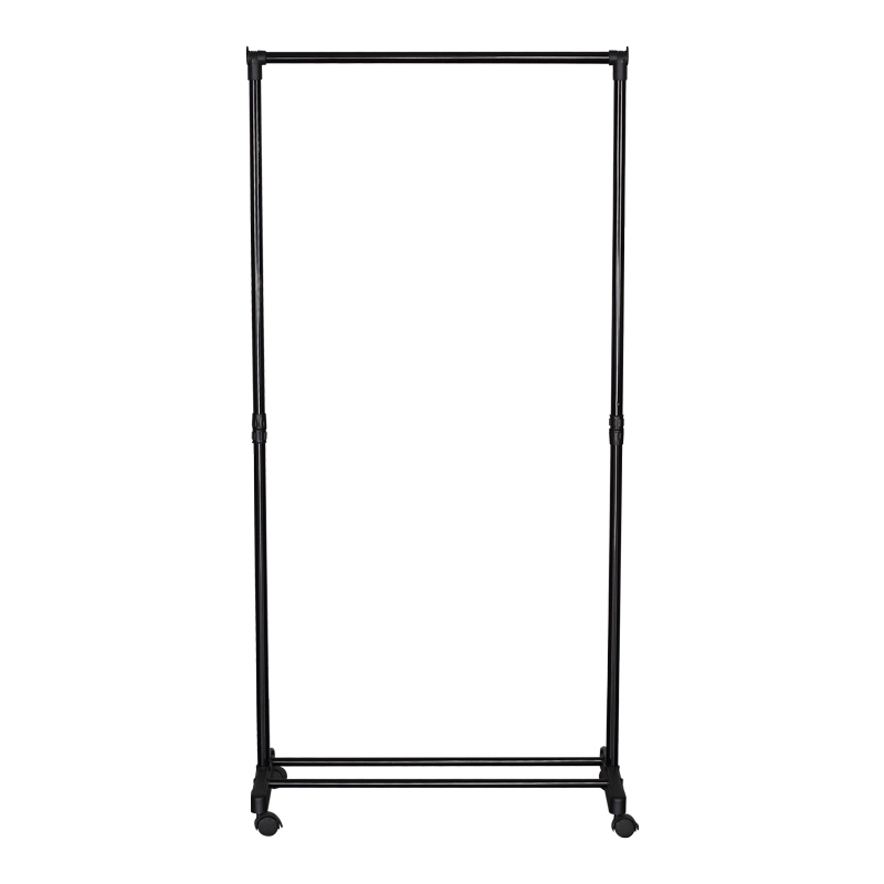 Varëse rrobash dyshemeje Wizak pakoworld metal i zi 74.5x41,5x157cm