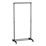 Varëse rrobash dyshemeje Wizak pakoworld metal i zi 74.5x41,5x157cm