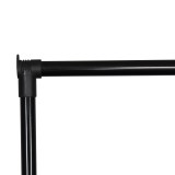 Varëse rrobash dyshemeje Wizak pakoworld metal i zi 74.5x41,5x157cm