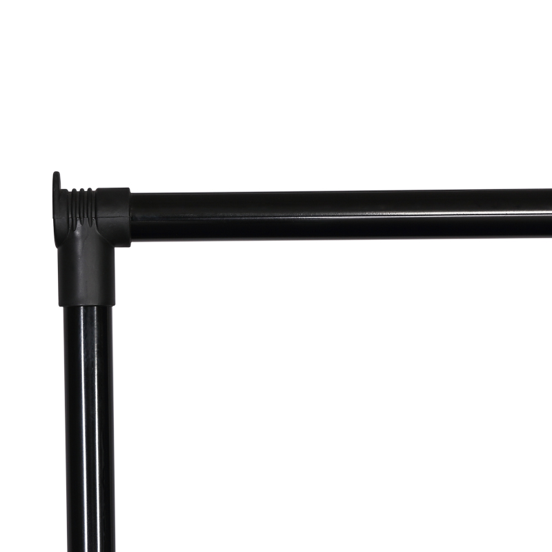 Varëse rrobash dyshemeje Wizak pakoworld metal i zi 74.5x41,5x157cm