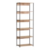 Bibliotekë Kaliano pakoworld lisi-metal i zi 59.5x35x176.5cm