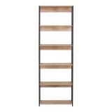 Bibliotekë Kaliano pakoworld lisi-metal i zi 59.5x35x176.5cm