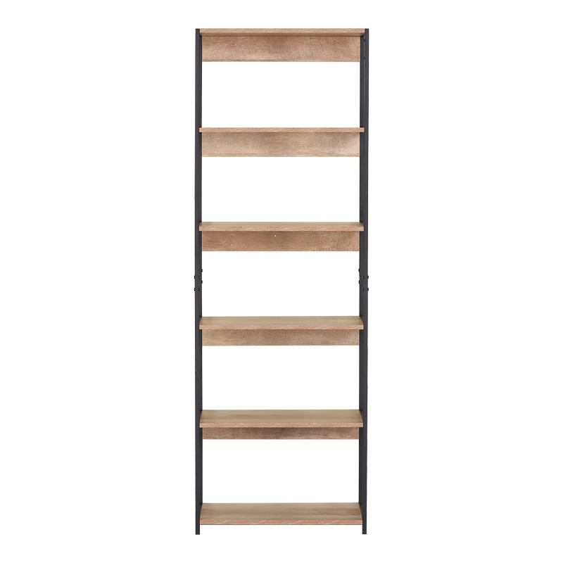 Bibliotekë Kaliano pakoworld lisi-metal i zi 59.5x35x176.5cm
