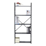 Bibliotekë Manlo pakoworld metal i zi 58.6x23.5x144cm
