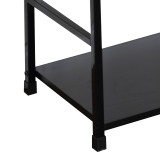 Bibliotekë Manlo pakoworld metal i zi 58.6x23.5x144cm
