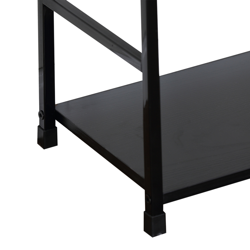 Bibliotekë Manlo pakoworld metal i zi 58.6x23.5x144cm