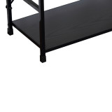Bibliotekë-raft Manlo pakoworld metal i zi 58.6x23.5x80cm