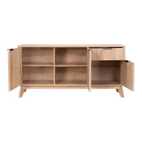 Komodinë Hamea pakoworld mdf në nuancë natyrale 150x39.5x73cm