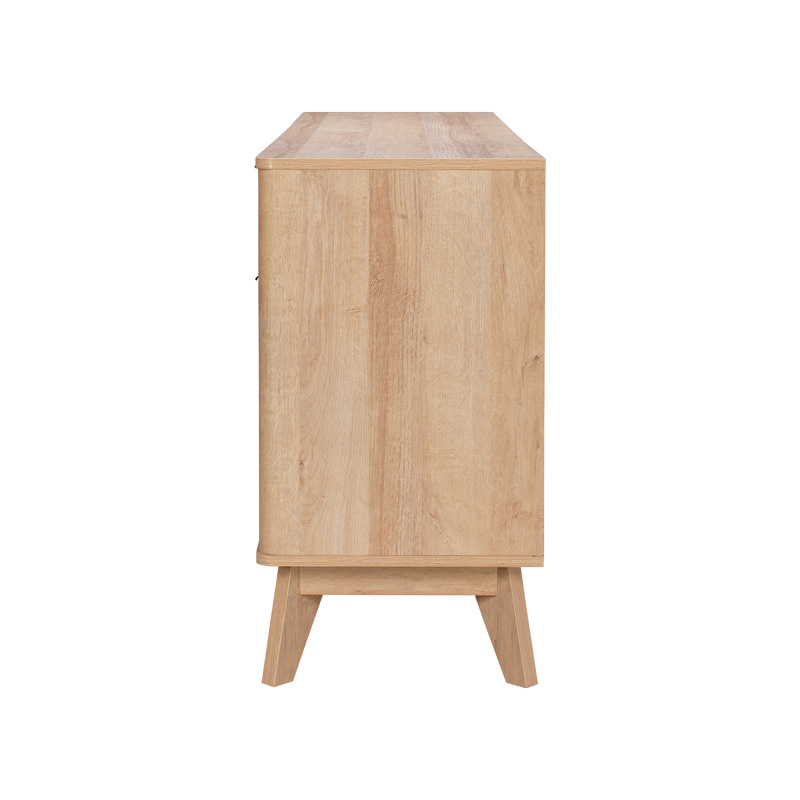 Komodinë Hamea pakoworld mdf në nuancë natyrale 150x39.5x73cm