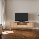 Kabinet TV Hamea pakoworld mdf në nuancë natyrale 145x39.5x49cm