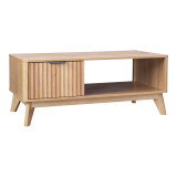 Tavolinë kafeje Hamea pakoworld mdf në nuancë natyrale 110x55.2x45cm