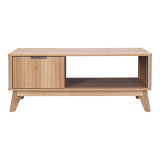 Tavolinë kafeje Hamea pakoworld mdf në nuancë natyrale 110x55.2x45cm