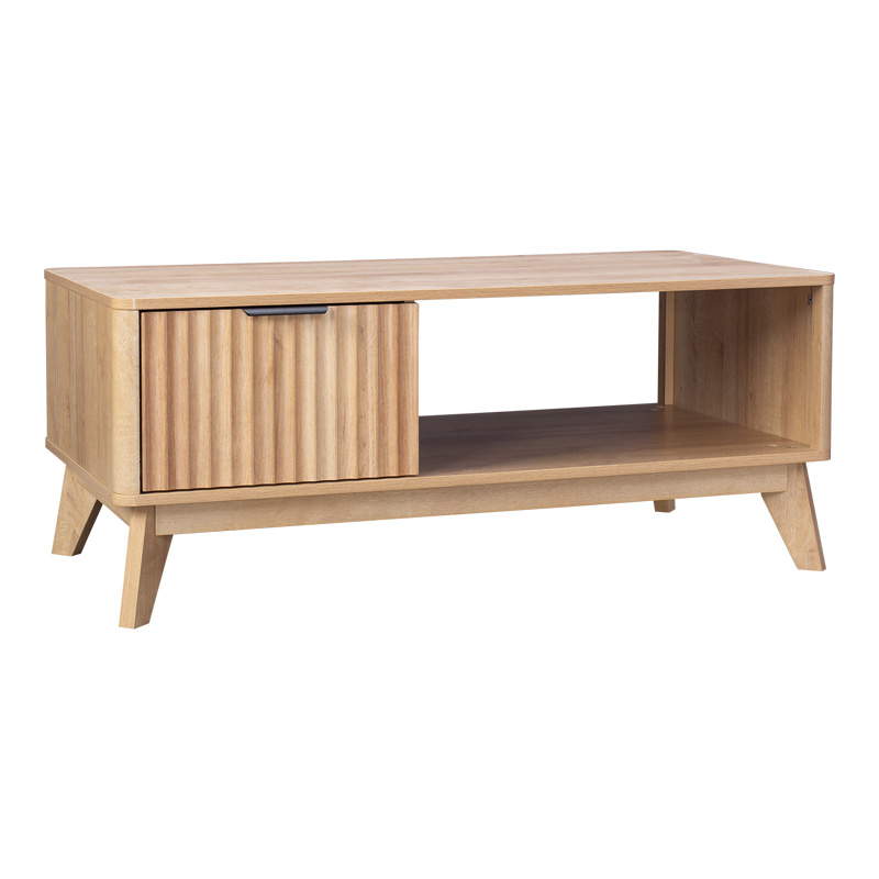 Tavolinë kafeje Hamea pakoworld mdf në nuancë natyrale 110x55.2x45cm