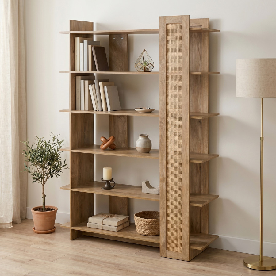 Raft librash Oslo pakoworld sonoma 100x32x146.5cm