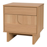 Komodinë Jenfia pakoworld mdf në nuancë natyrale 48x39x50.5cm