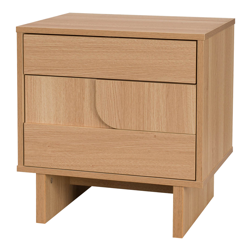 Komodinë Jenfia pakoworld mdf në nuancë natyrale 48x39x50.5cm