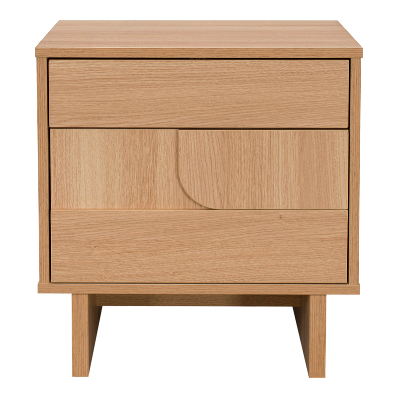 Komodinë Jenfia pakoworld mdf në nuancë natyrale 48x39x50.5cm