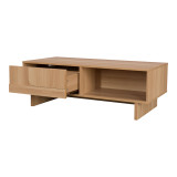 Tavolinë kafeje Jenfia pakoworld mdf në nuancë natyrale 110x55x38.5cm