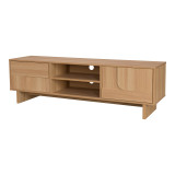 Mbajtëse televizori Jenfia pakoworld mdf në nuancë natyrale 150x39x45.5cm