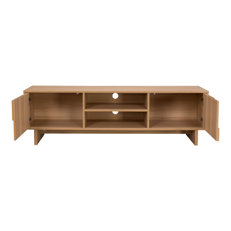 Mbajtëse televizori Jenfia pakoworld mdf në nuancë natyrale 150x39x45.5cm