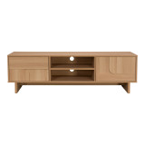 Mbajtëse televizori Jenfia pakoworld mdf në nuancë natyrale 150x39x45.5cm