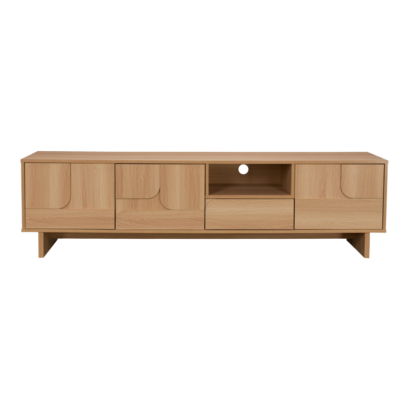 Mbajtëse televizori Jenfia pakoworld mdf në nuancë natyrale 180x39x45.5cm