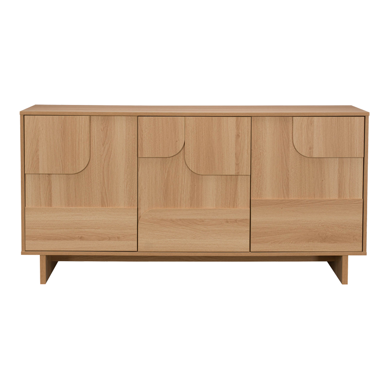 Bufe Jenfia pakoworld mdf në nuancë natyrale 150x39x75.5cm