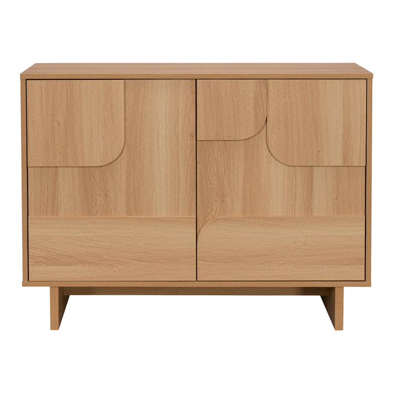 Bufe Jenfia pakoworld mdf në nuancë natyrale 101,2x39x75.5cm