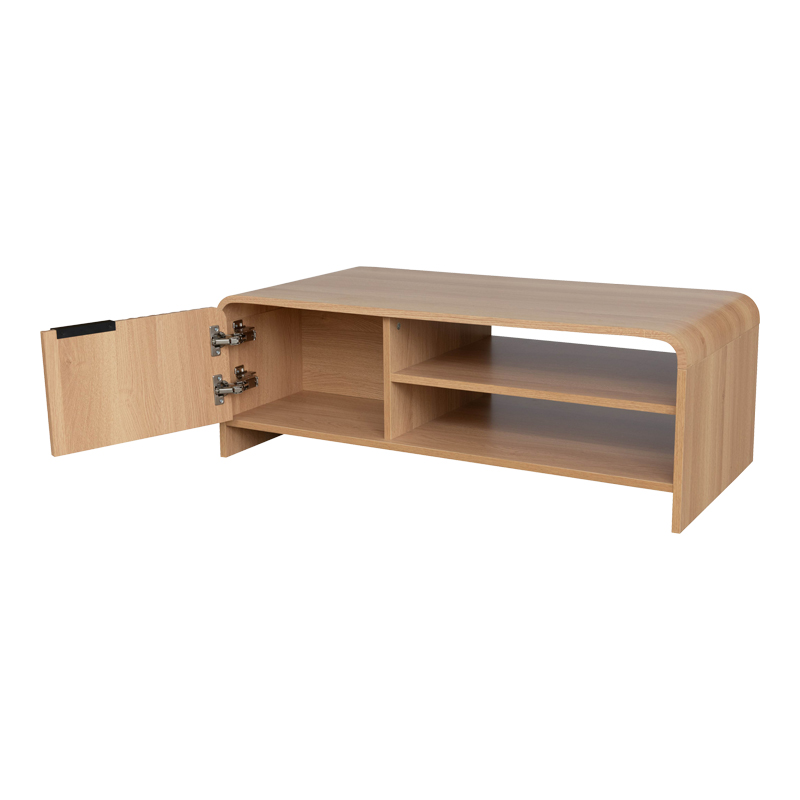 Tavolinë kafeje Anfen pakoworld mdf në nuancë natyrale 100x50x35.5cm