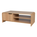 Tavolinë kafeje Anfen pakoworld mdf në nuancë natyrale 100x50x35.5cm