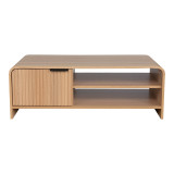 Tavolinë kafeje Anfen pakoworld mdf në nuancë natyrale 100x50x35.5cm