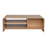 Tavolinë kafeje Anfen pakoworld mdf në nuancë natyrale 100x50x35.5cm