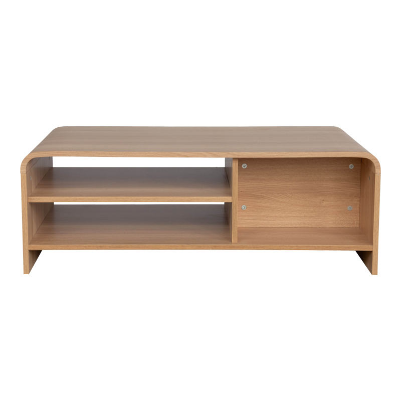 Tavolinë kafeje Anfen pakoworld mdf në nuancë natyrale 100x50x35.5cm