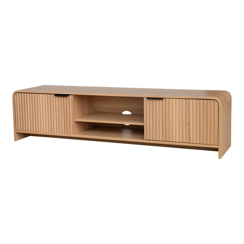 Mbajtëse televizori Anfen pakoworld mdf në nuancë natyrale 160x39x40.5cm