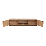 Mbajtëse televizori Anfen pakoworld mdf në nuancë natyrale 160x39x40.5cm