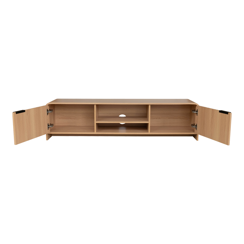 Mbajtëse televizori Anfen pakoworld mdf në nuancë natyrale 160x39x40.5cm