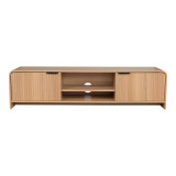 Mbajtëse televizori Anfen pakoworld mdf në nuancë natyrale 160x39x40.5cm